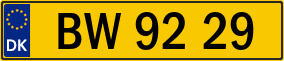 Trailer License Plate